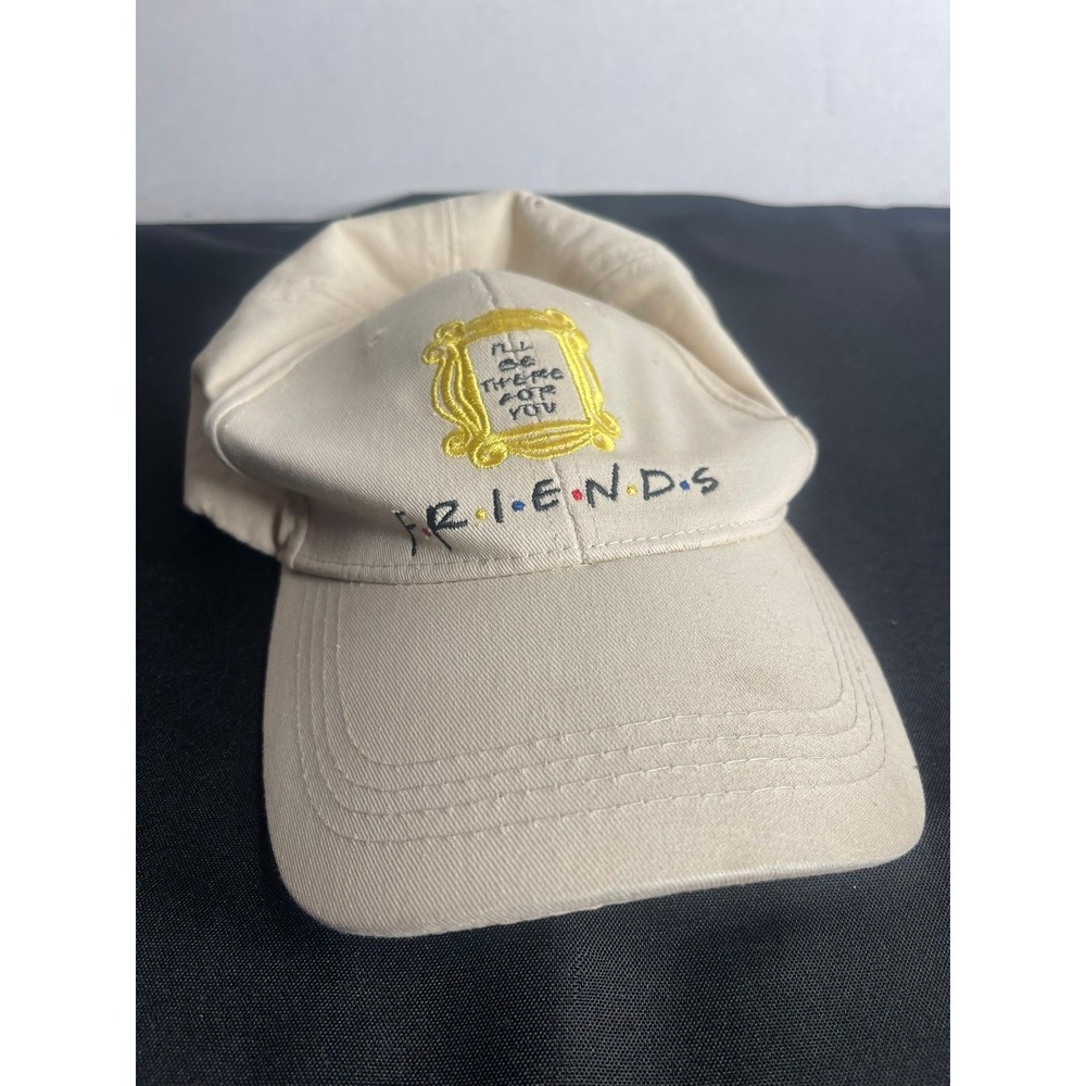 Friends TV Show Embroidered Baseball Cap Beige Cotton Adjustable